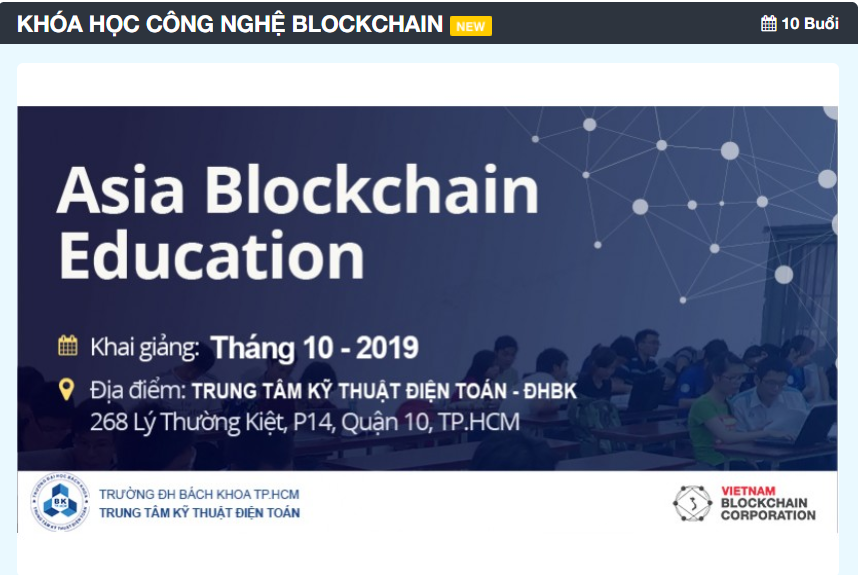 Blockchain Training H P T C V I Cce T Ch C C C Kh A H C V I C C